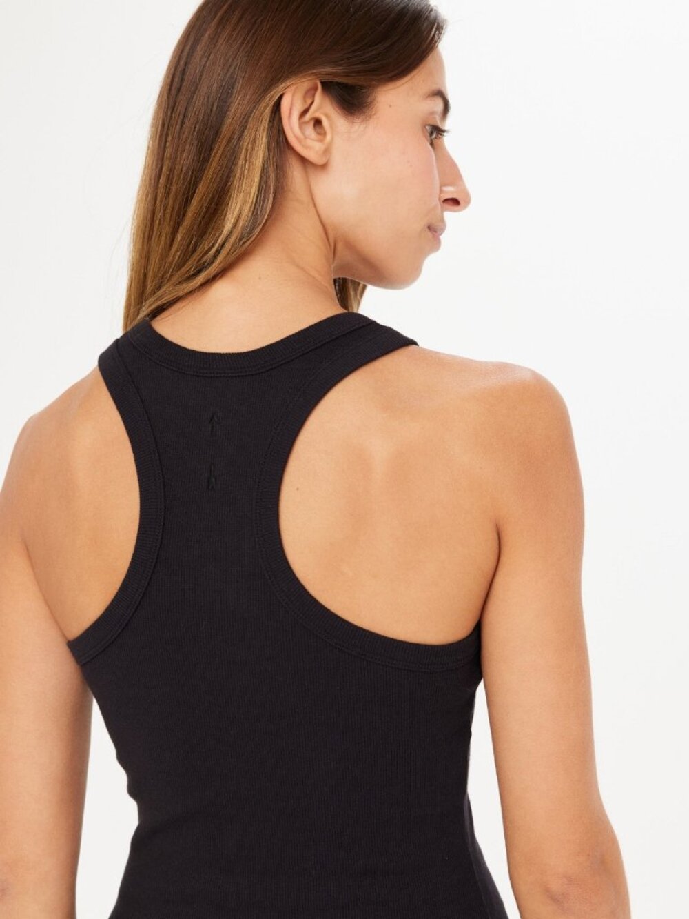 Frankie Rib Tank-black - Picture 3 of 3
